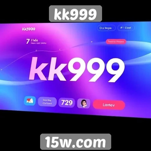 Inovação no design de interface do site kk999